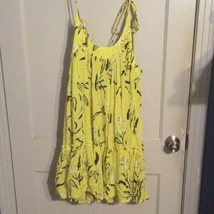 Free People Yellow and Black Sun Dress